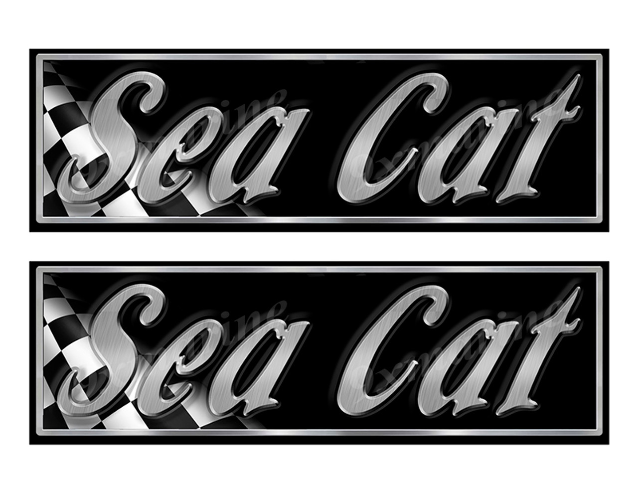 Sea Cat Classic Racing 10" long Stickers