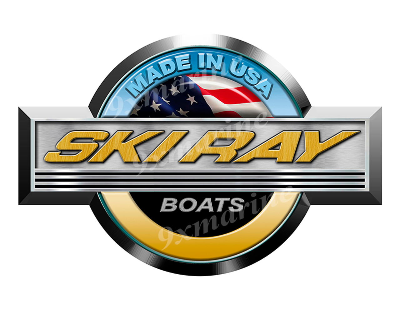 Ski Ray Boat Sticker for Boat Restoration. 10 inch long