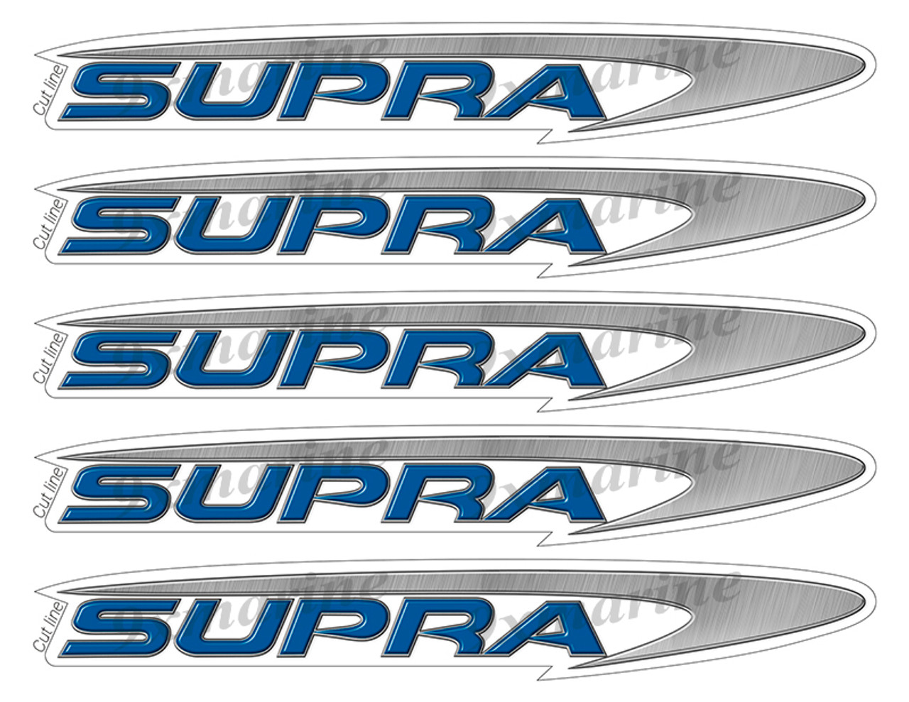 Supra Boat Stickers "3D Vinyl Replica" of original