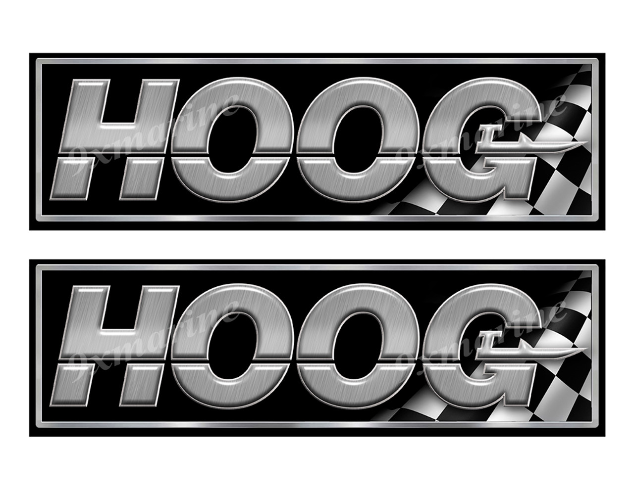 Two Hoog Boat Classic Racing 10" long Stickers