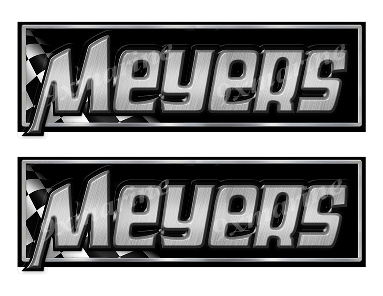Two Meyers Boat Classic Racing 10" long Stickers