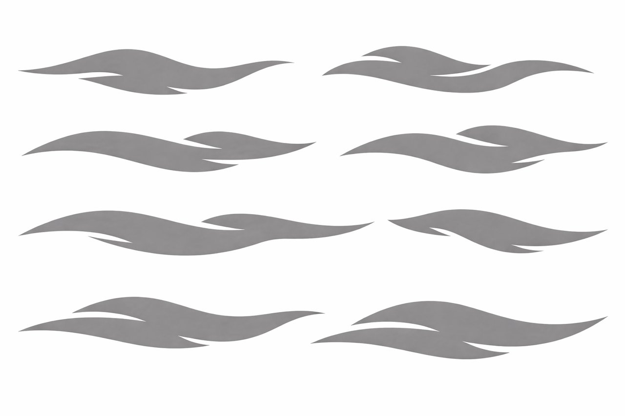 Blemish cover UV Resistant, Waterproof Super-tuff Sticker  11"x17" die cut Set.