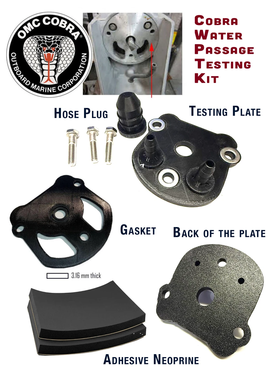 OMC Cobra Raw Water Intake Vacuum Test Kit