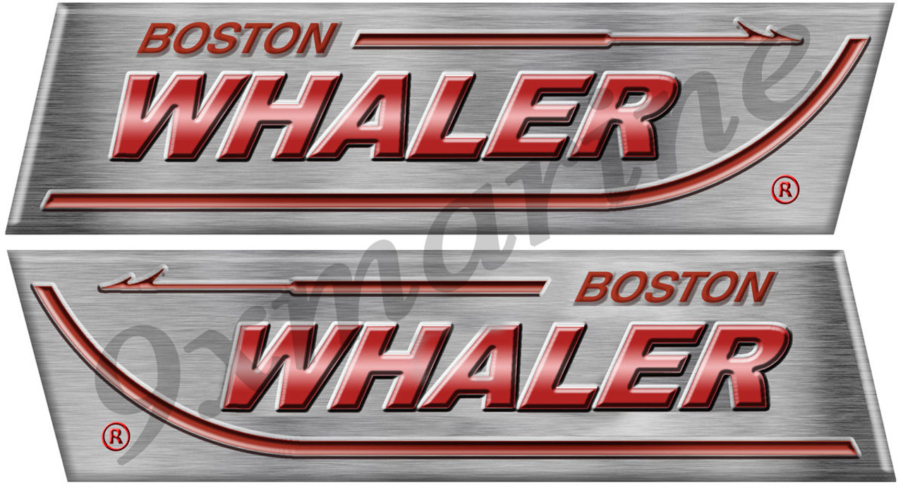 Small Boston Whaler Remastered Sticker Set. Left/Right
