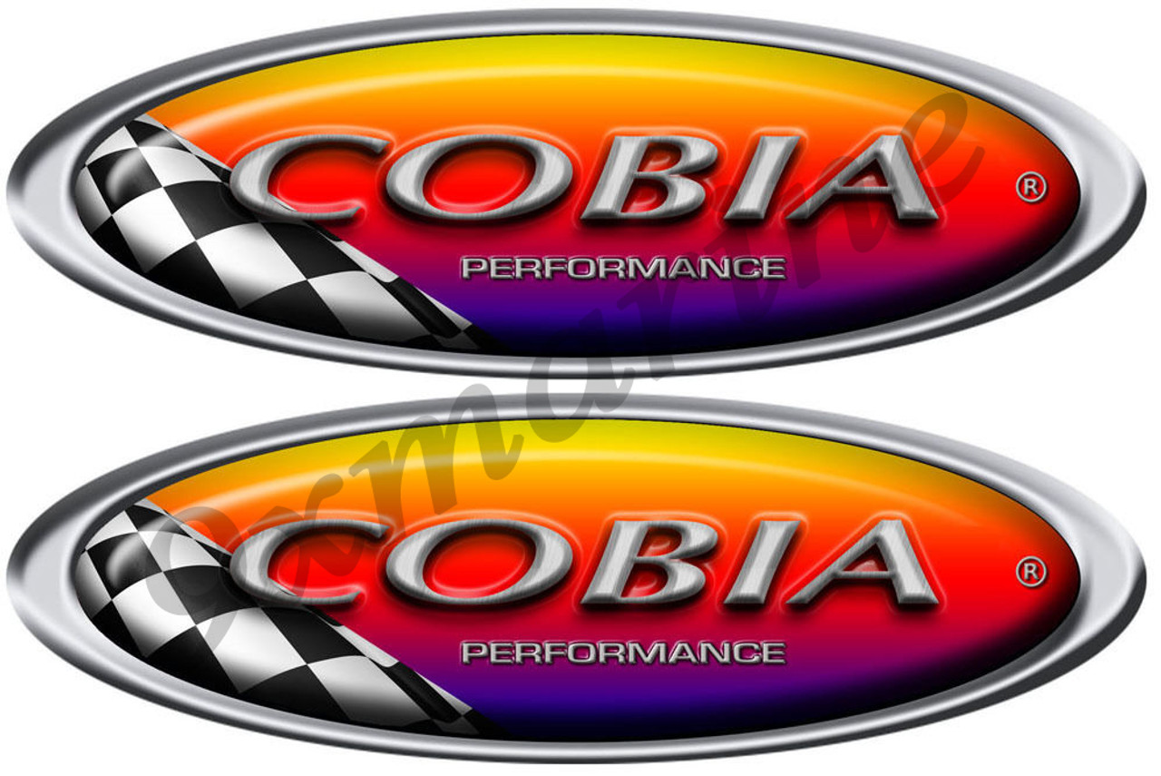 Two Cobia Racing Oval Stickers