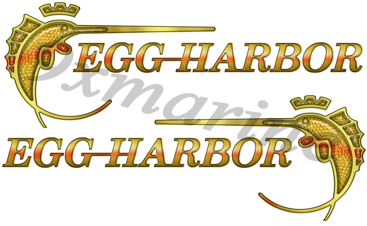 Two Egg Harbor 15"X5.5" Die-Cut Stickers
