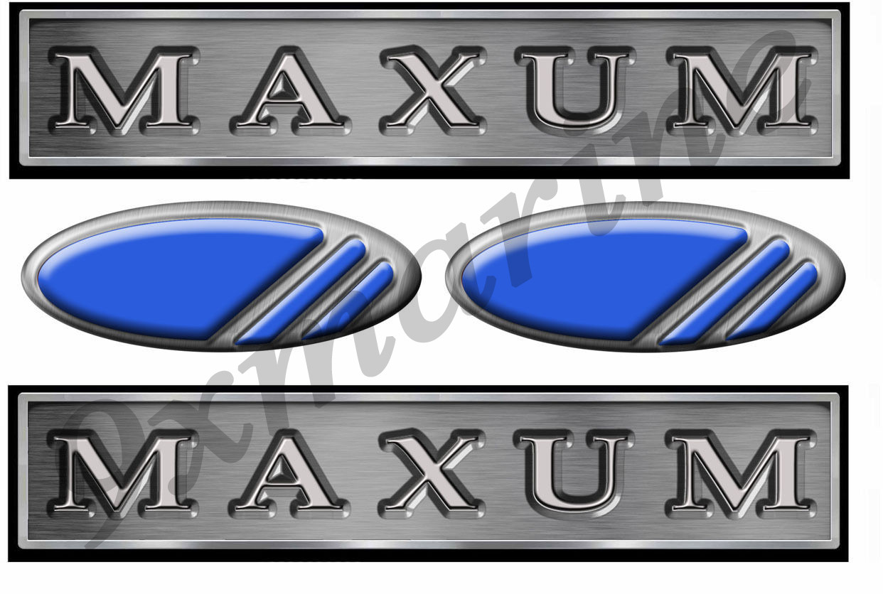 Maxum boat stickers. Replace your boat maker stickers