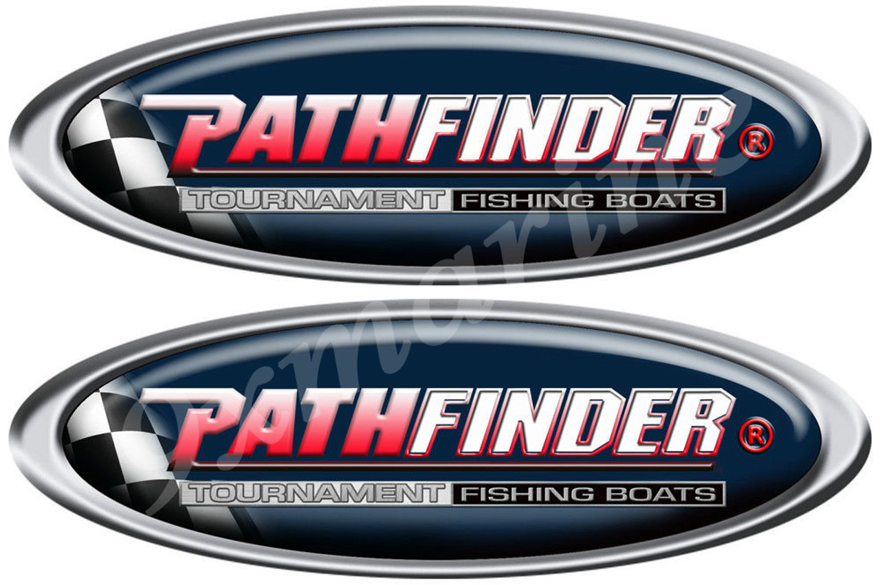 Two PathFinder Oval Stickers for Boat Restoration Project