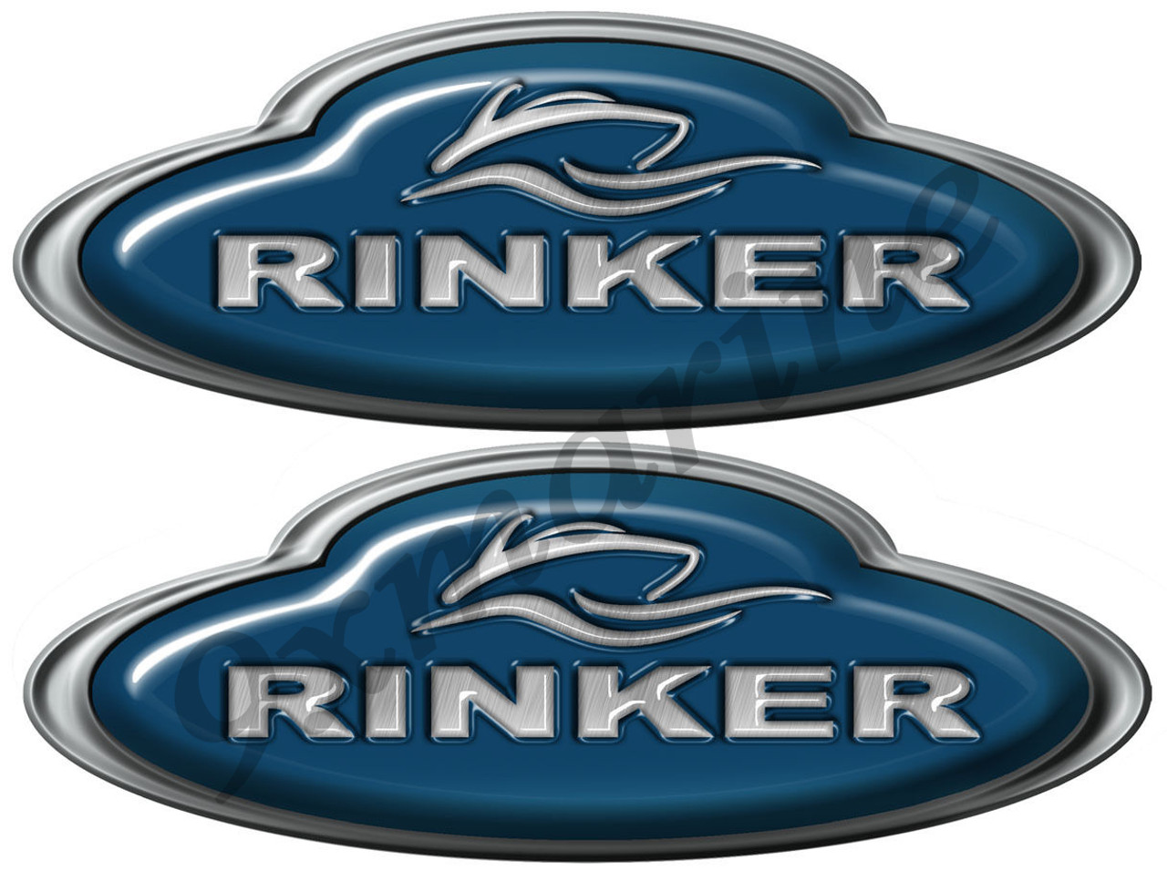 Rinker Boat Oval Sticker Set