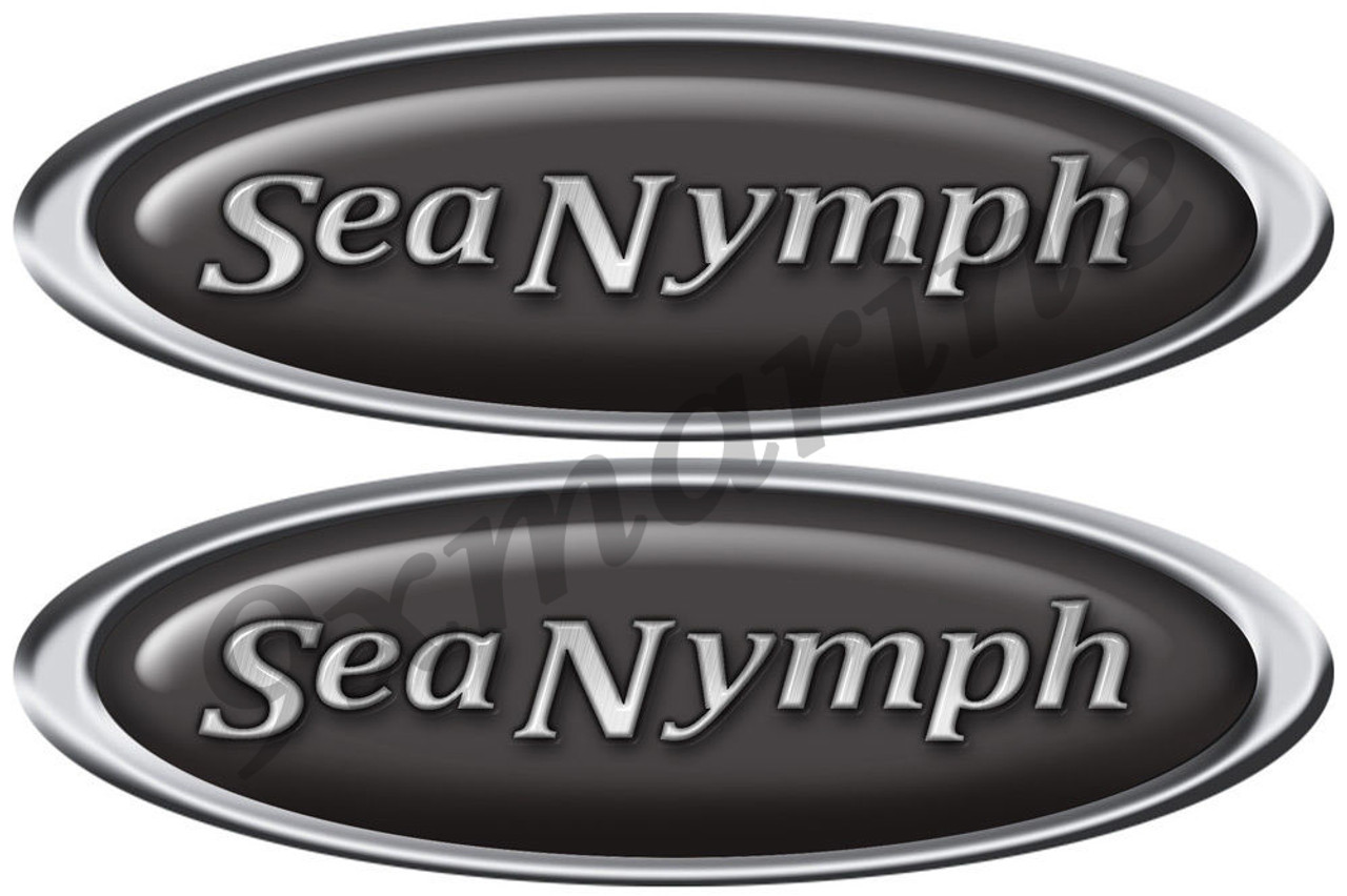 Sea Nymph Oval Sticker Set For Boat Restoration Project