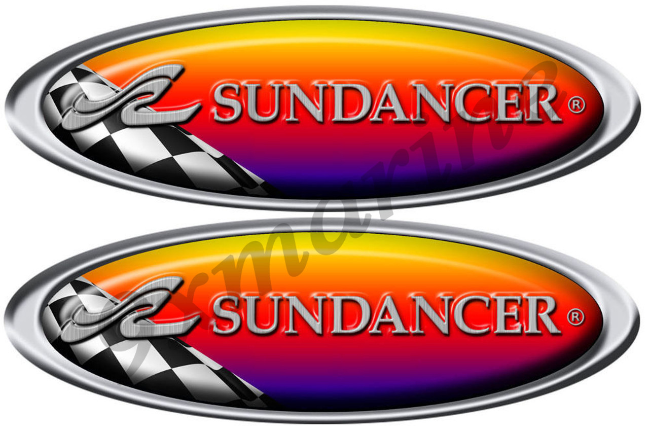 Sea Ray Sundancer Racing Sticker. Remastered