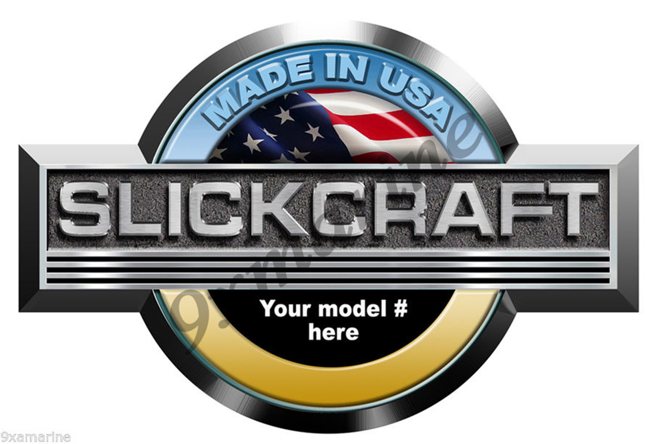Single Slickcraft Round Sticker - Model number of your choice