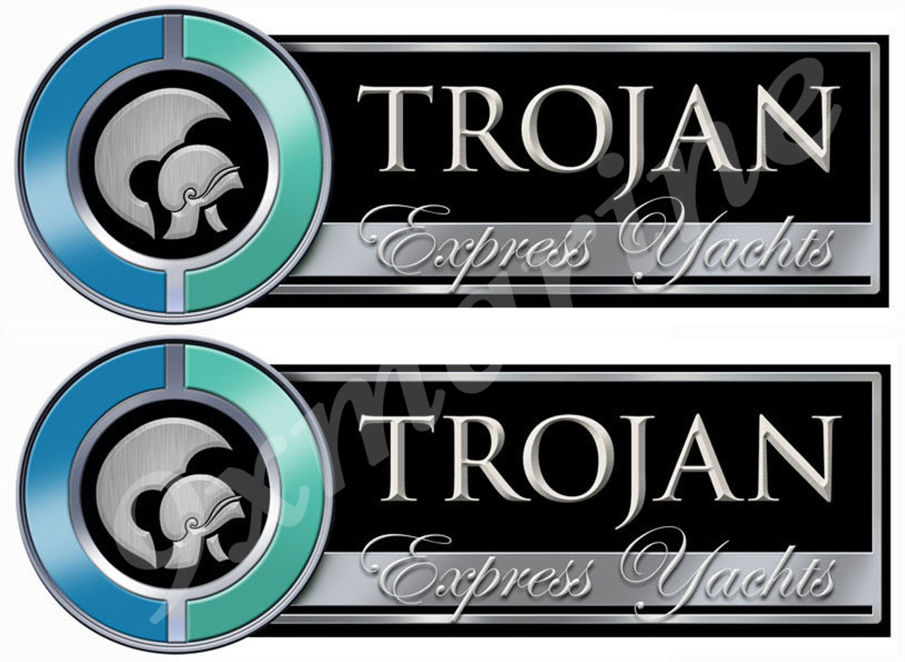 Two Trojan Boat Remastered Stickers - Generic