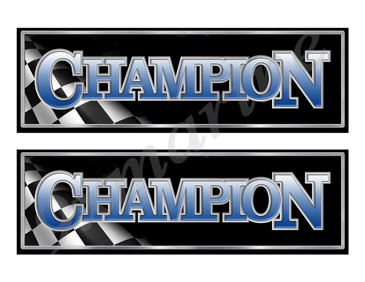 Champion 90s Classic Racing 10" long Stickers