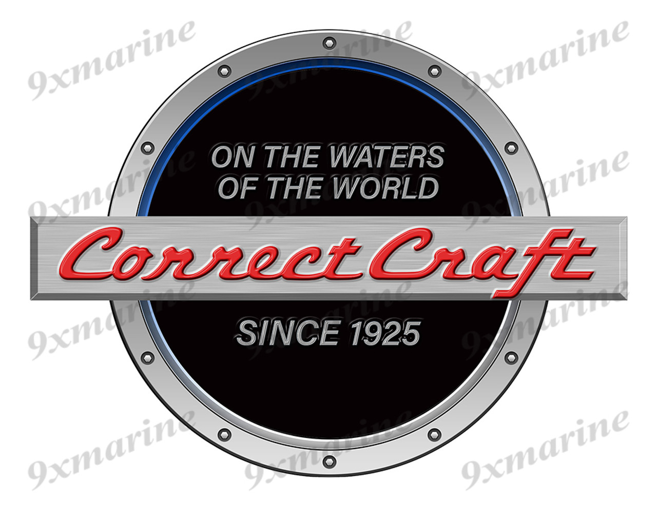 One Black Correct Craft Boat Designer Sticker Remastered