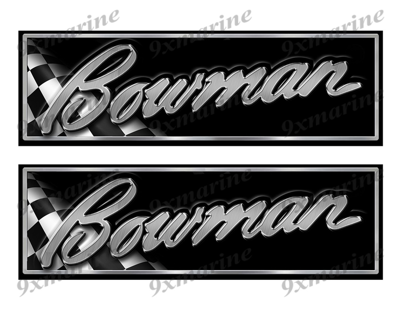 Bowman Classic Racing 10" long Stickers