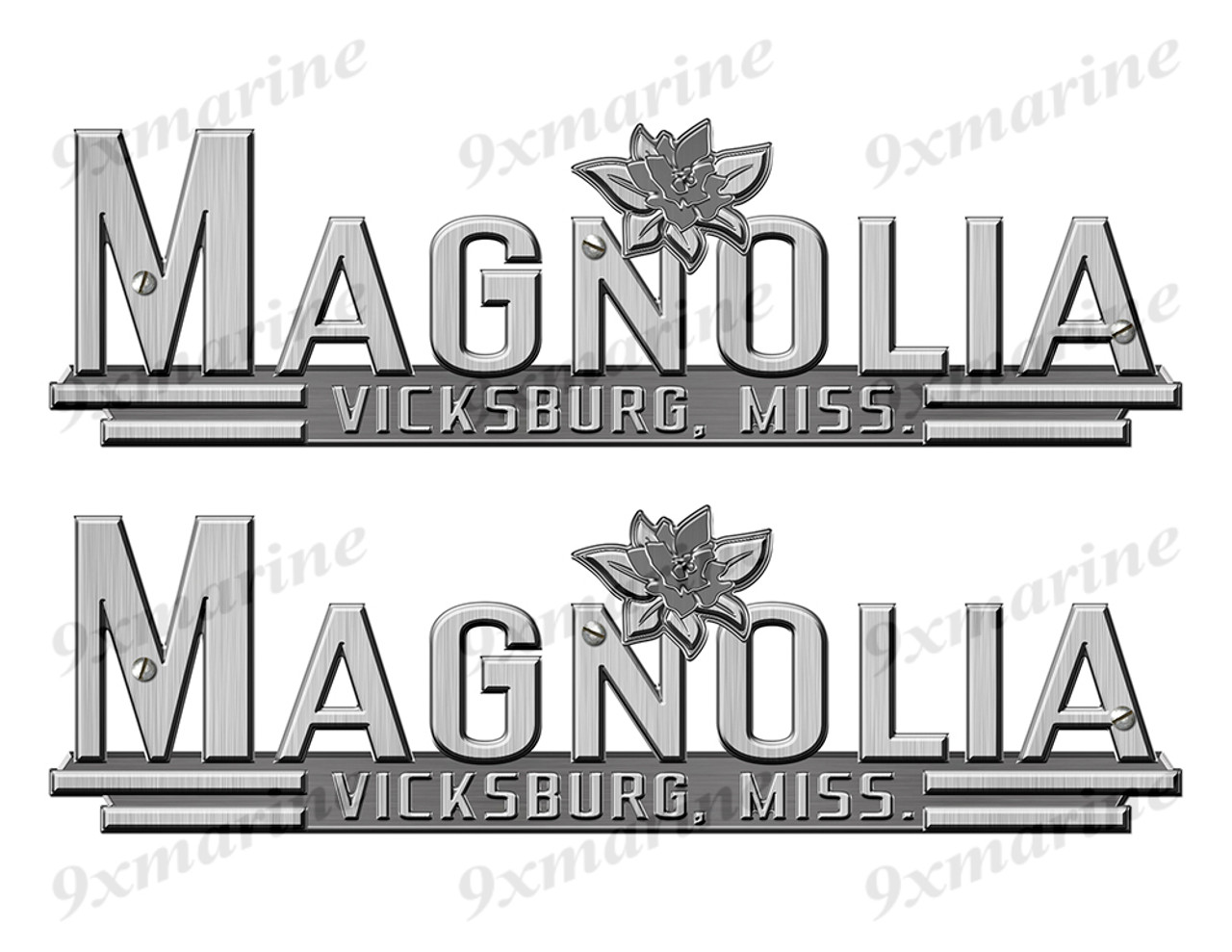 Magnolia 60s Stickers "3D Vinyl Replica" of metal originals - 10" long