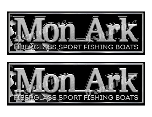 vintage monark boat decal