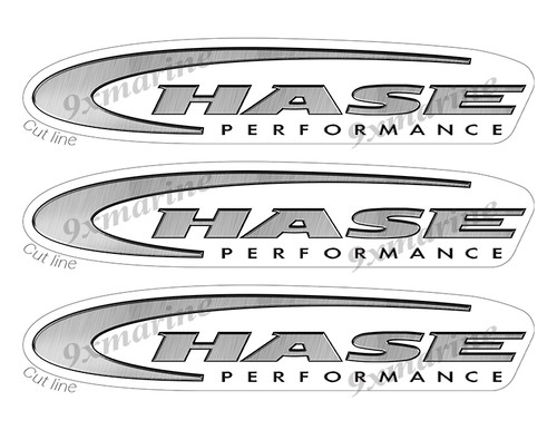 3 Chase Boat Stickers "3D Vinyl Replica" of original