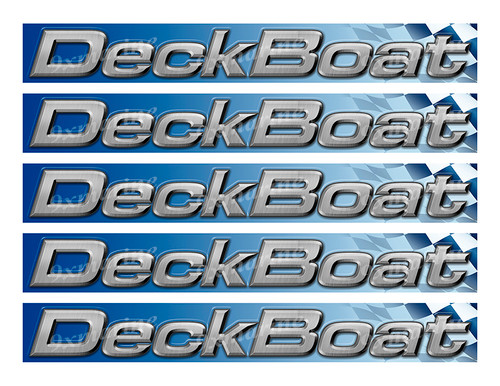 DeckBoat Racing Sticker Set - 10"x1.5" each