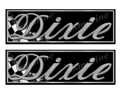 Two Dixie Boat Classic Racing 10" long Stickers