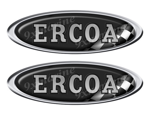 Ercoa Boat Classic Racing 10" long Stickers