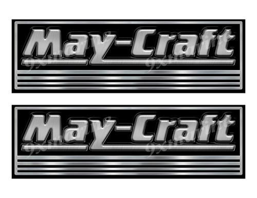 2 May-Craft Boat Classic Stickers. Remastered Name Plate