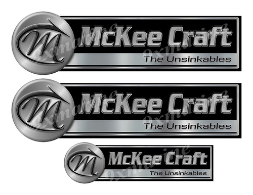 3 McKee Craft Classic Stickers - 10" long each