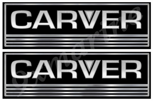 Two Carver Boat Remastered Stickers. Generic