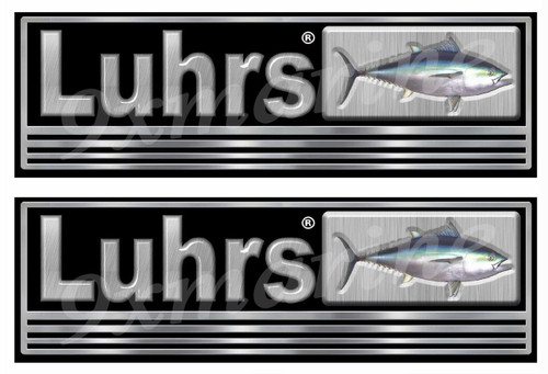 Luhrs Remastered sticker for boat restoration 10 inch long