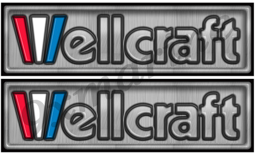 Wellcraft Boat Remastered Sticker for restoration project. Generic