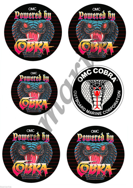 OMC Cobra Sticker Set