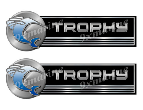 Two Bayliner Trophy Classic Stickers - 10" long each