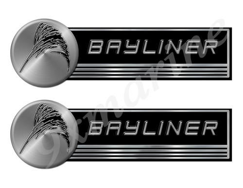 Two Bayliner Classic Stickers - 10" long each