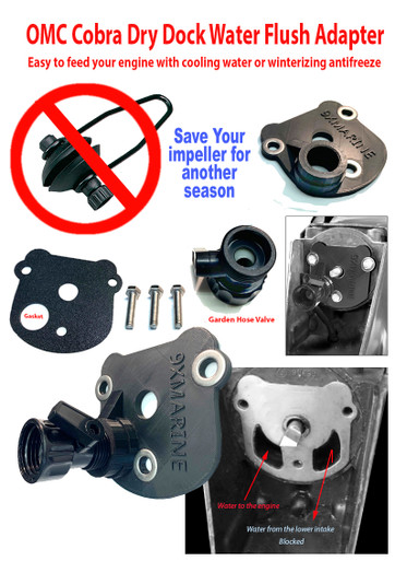 OMC Cobra sterndrive engine water flush/winterizer - 9xmarine