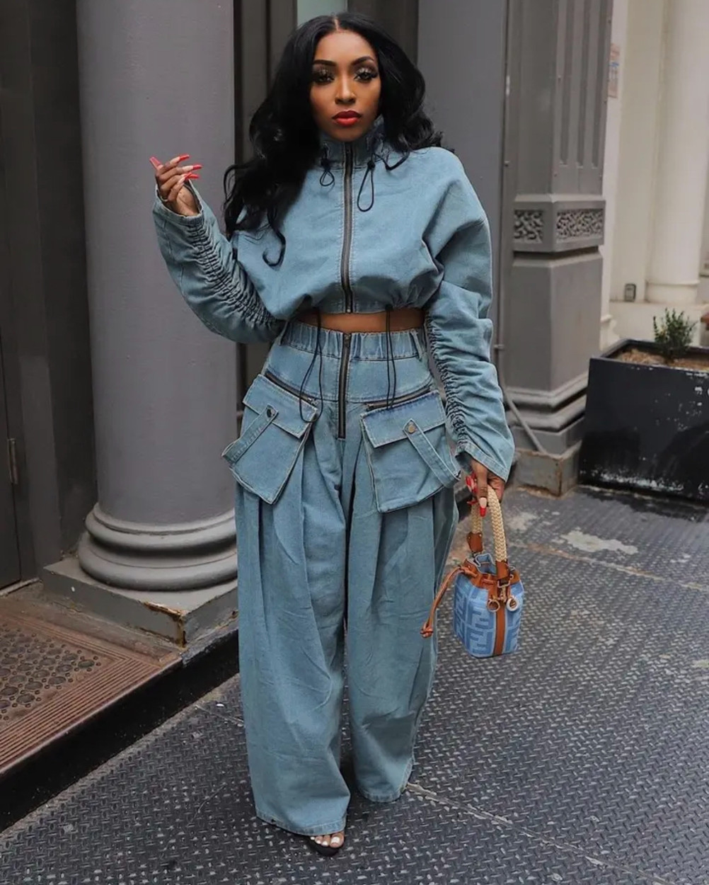 Today's the Day Vintage Denim Set