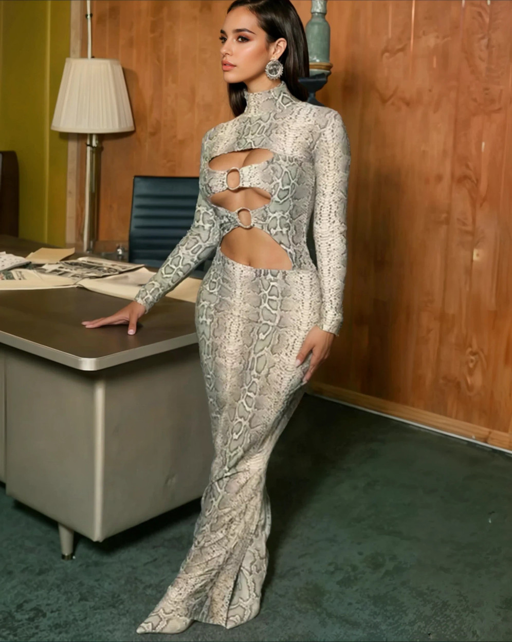 Venom Icon Cutout Dress