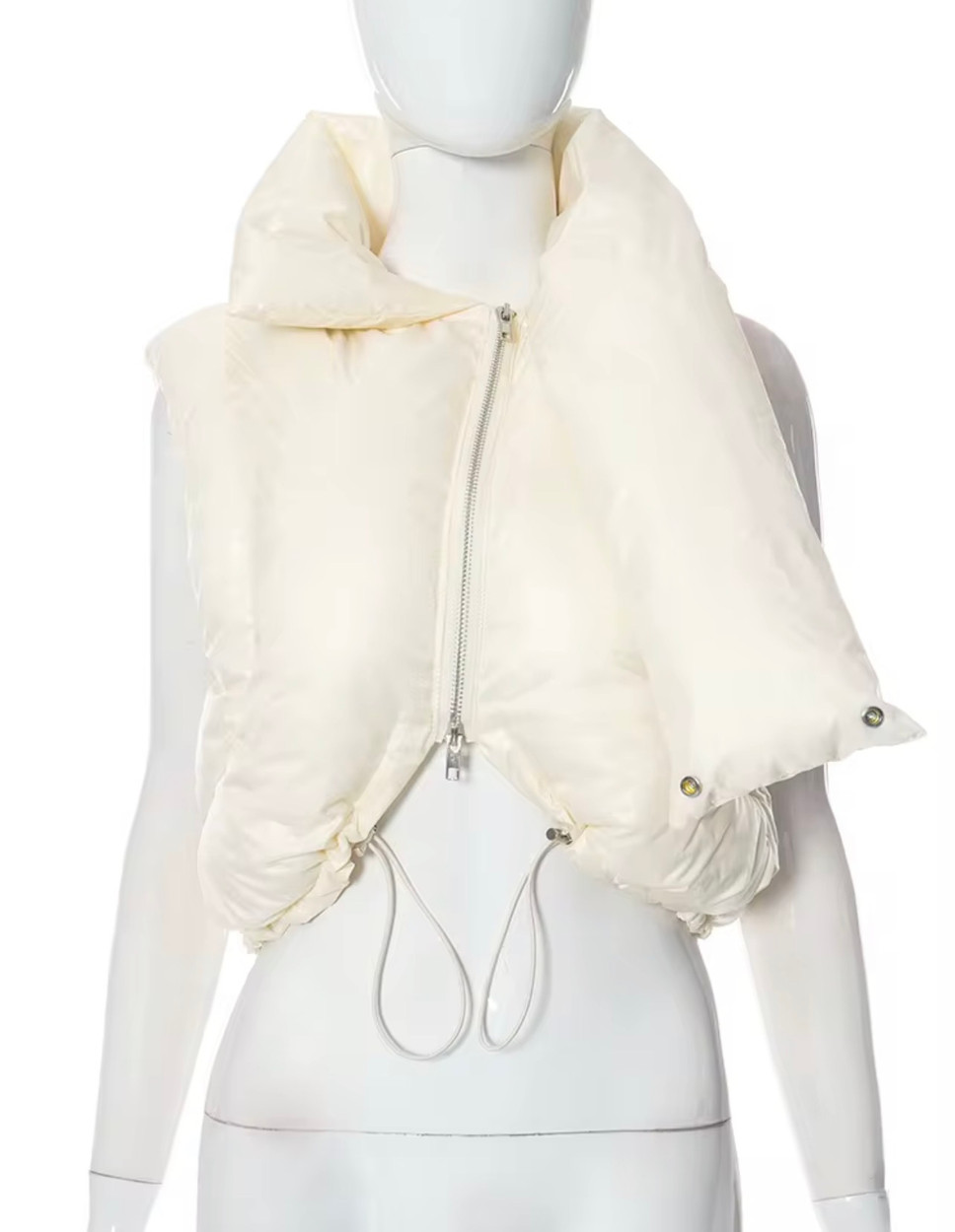 Retro Uni Quilted Crop Vest