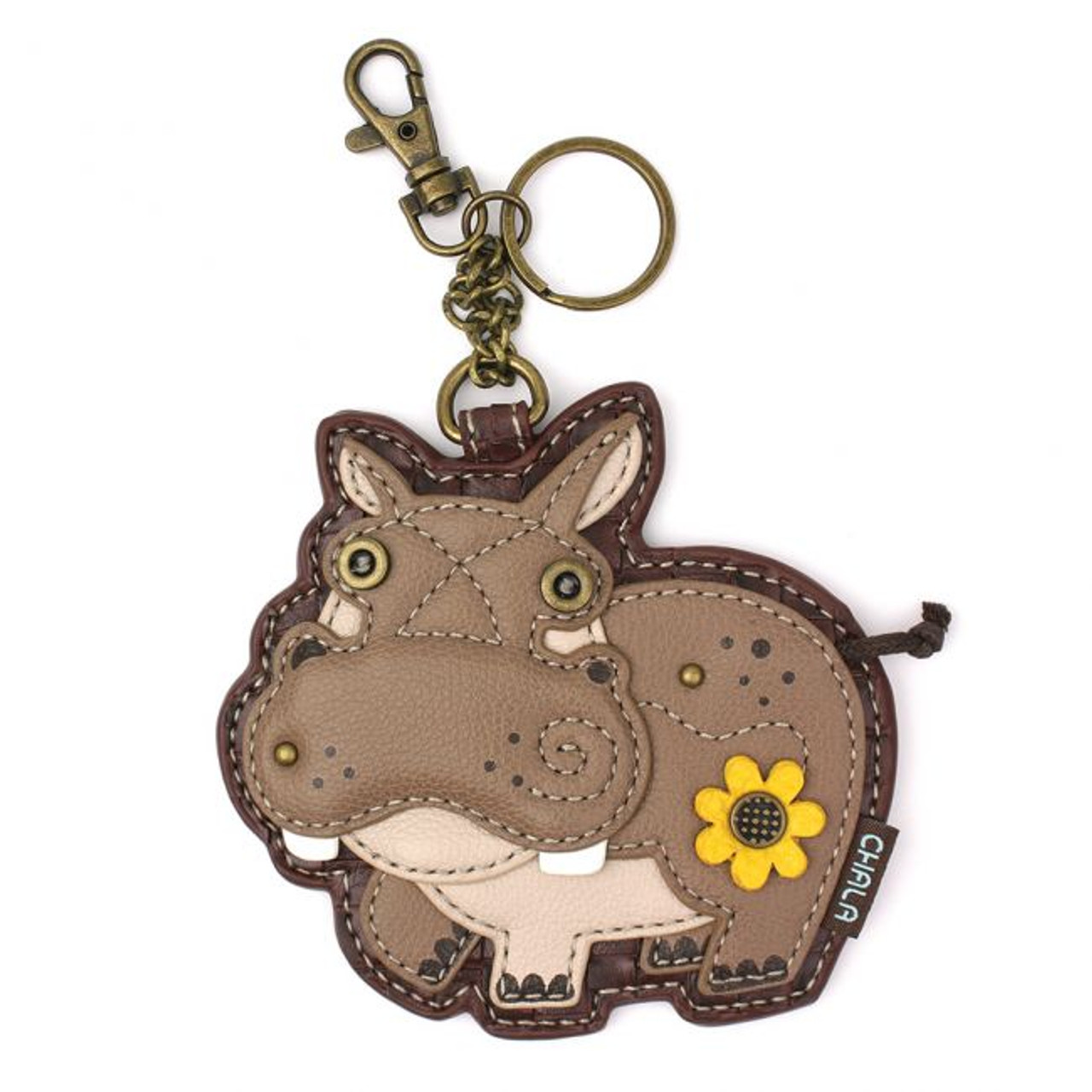 Owl Bag Charm/keychain/mini Coin Purse Genuine Leather/ Boxy 