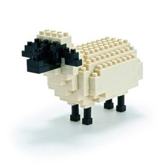 nanoblock Sheep assembled