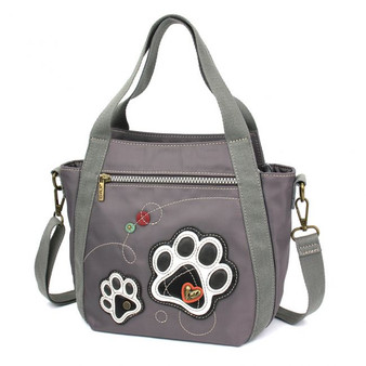 Pawprint Mini Carry-all Bag - RFID protected - Grey