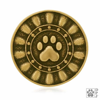 Reflection Paws Pin/Tie Tack - Gold Bronze