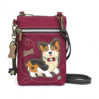 Cardigan Corgi - CV-Venture xBody Bag - Burgundy  - Nylon/ Faux Leather