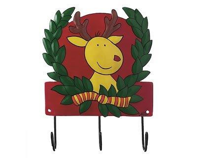 Wall hooks - Reindeer Herbert -hand painted metal
