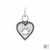 Roped into your Love Heart and Paw Pendant - recycled .925 Sterling Silver - Paw and Heart