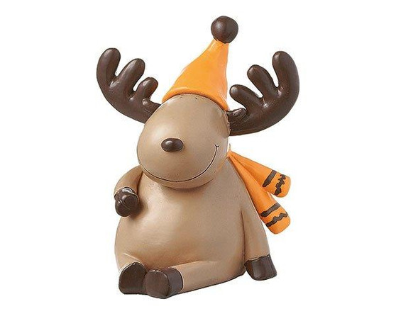 Elk Gustaf figure XL - 22 cm - resin - hand painted - Mila Germany