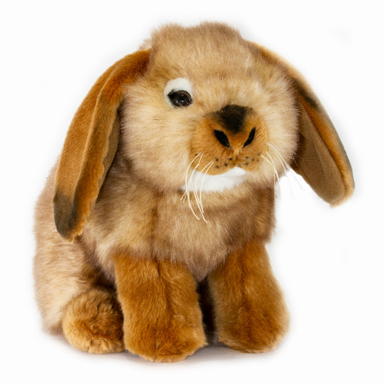 Lop Eared Rabbit plush toy - Cinnamon - 23 cm - hand made