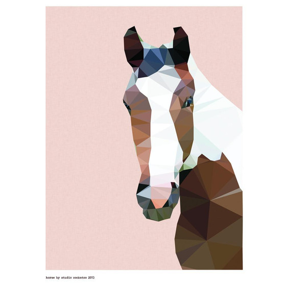 Horse art print - size A4 - made in Australia