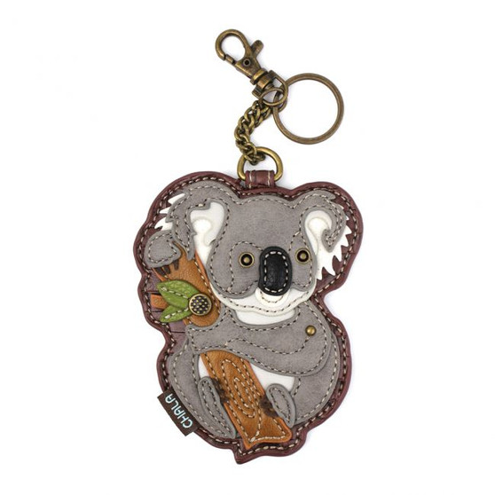 Koala shaped Key charm featuring Koala sitting on branch