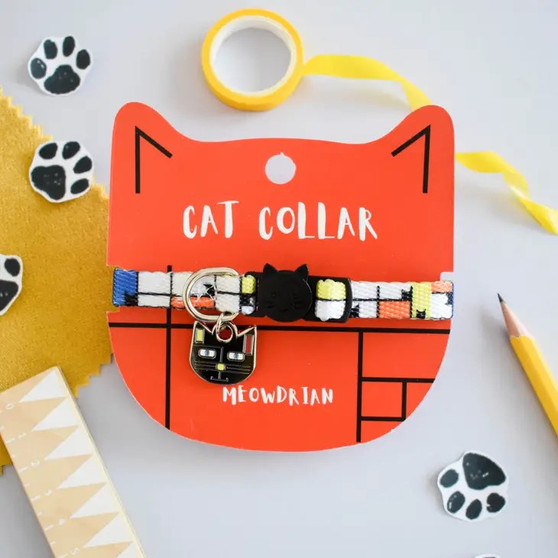 Cat Collar - Meowdrian - Artist - by Niaski